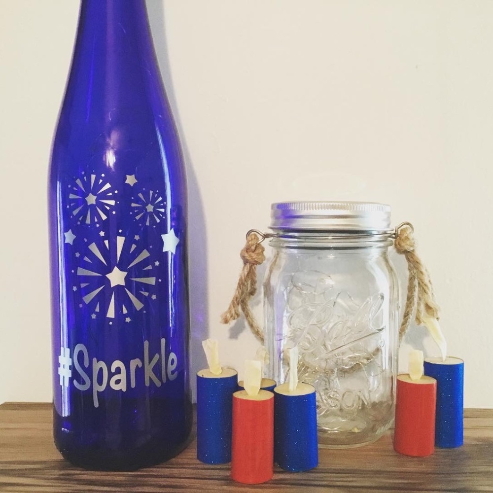 COPY - ‘Sparkle’ logo wine bottle lantern